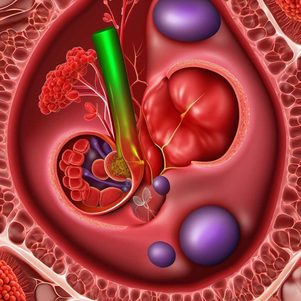 Cholecystitis digital illustration