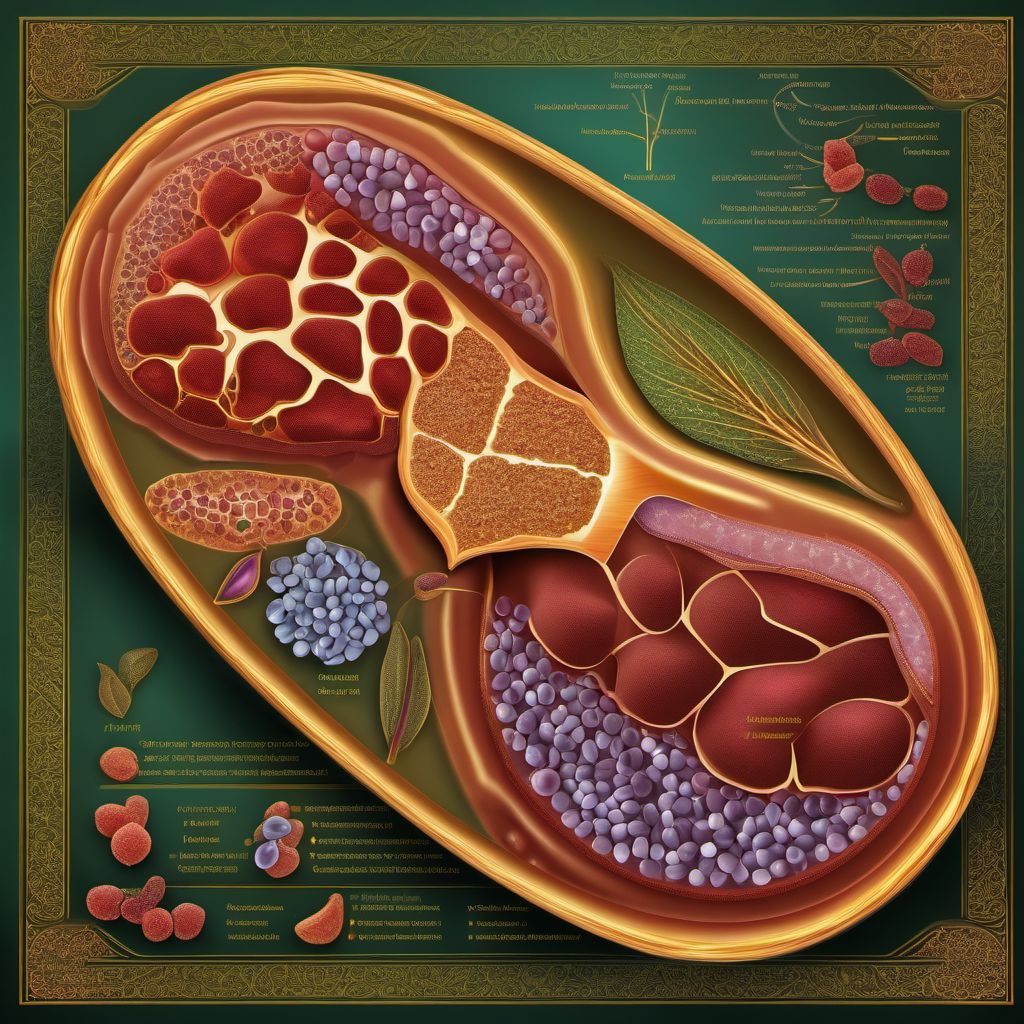 Acute pancreatitis digital illustration