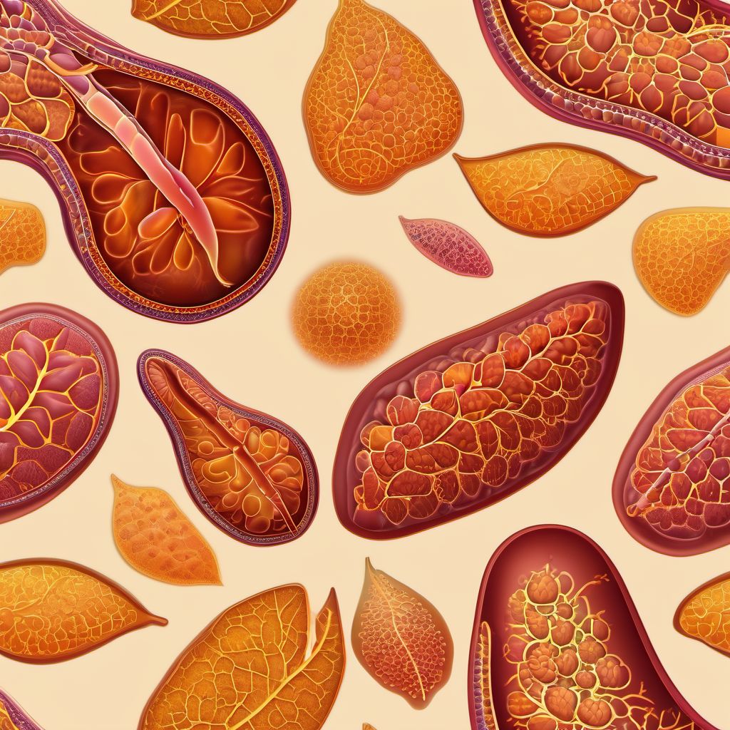 Other specified diseases of pancreas digital illustration