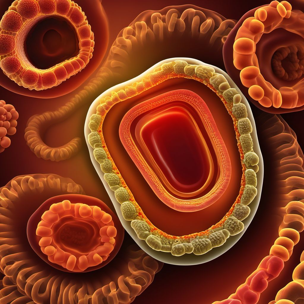 Intestinal malabsorption digital illustration