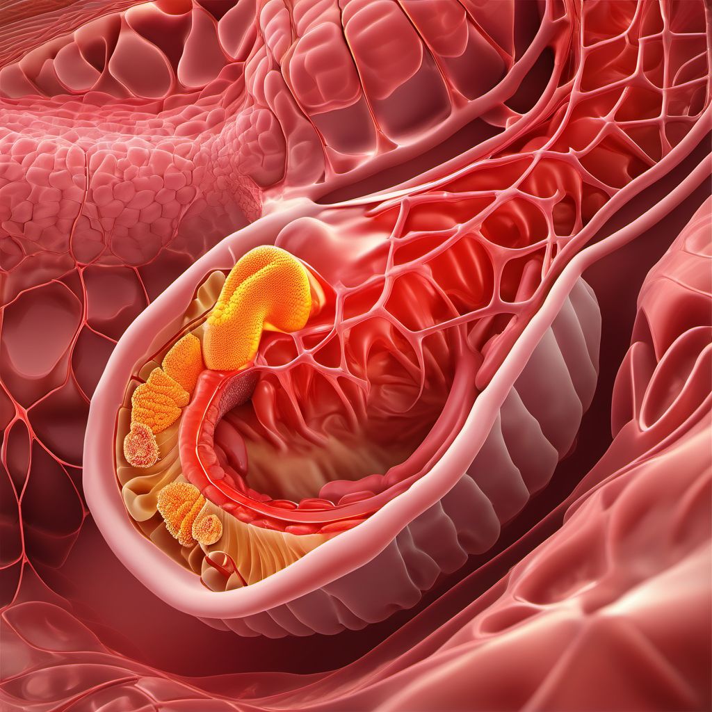 Intraoperative and postprocedural complications and disorders of digestive system, not elsewhere classified digital illustration