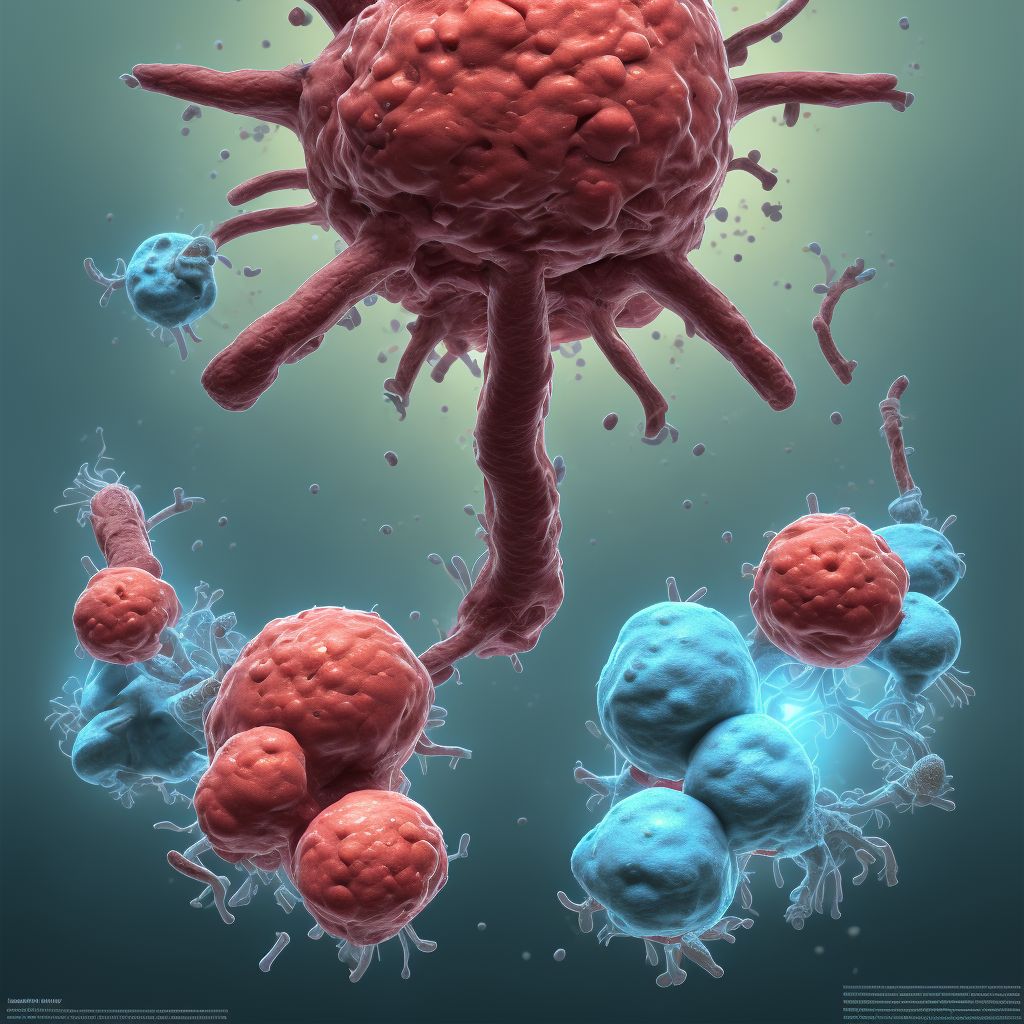 Postprocedural hematoma and seroma of a digestive system organ or structure following a procedure digital illustration