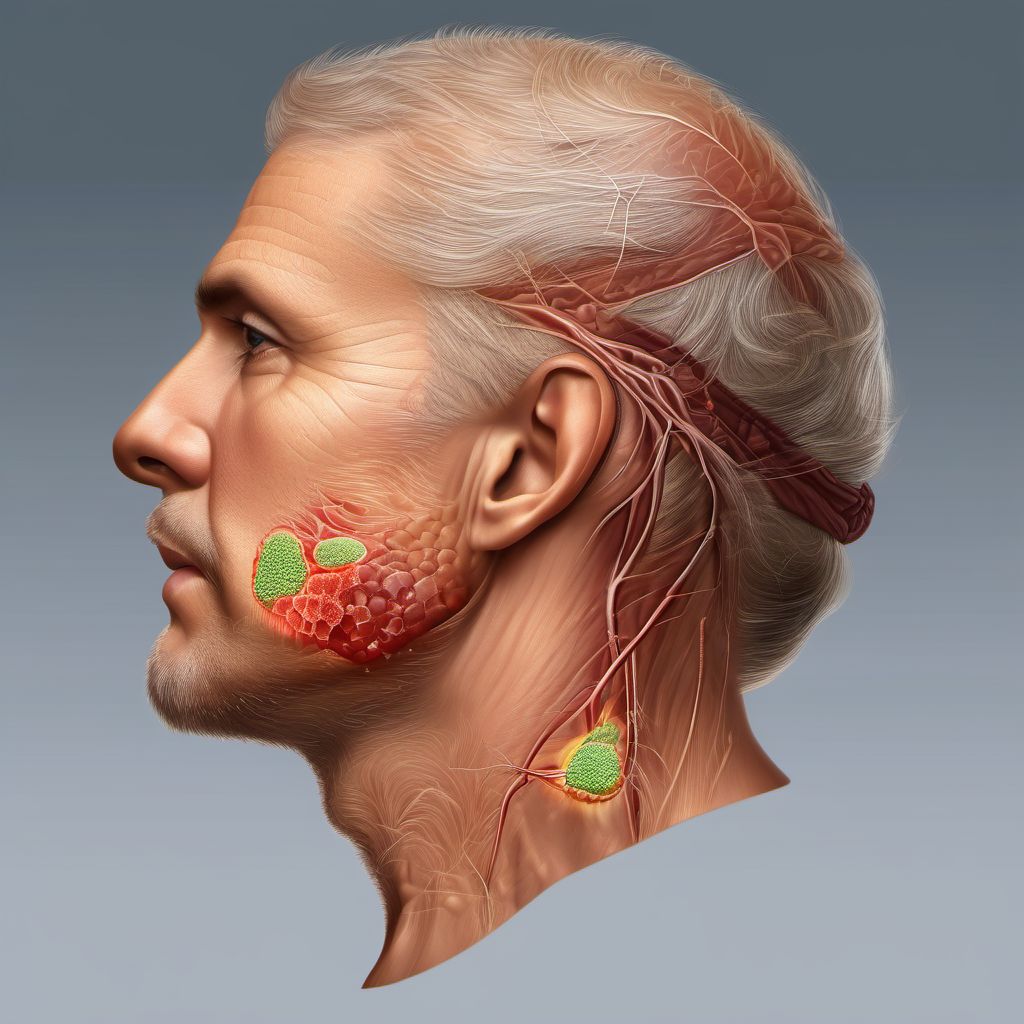 Cutaneous abscess of other sites digital illustration