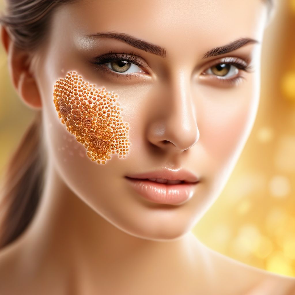 Allergic contact dermatitis digital illustration