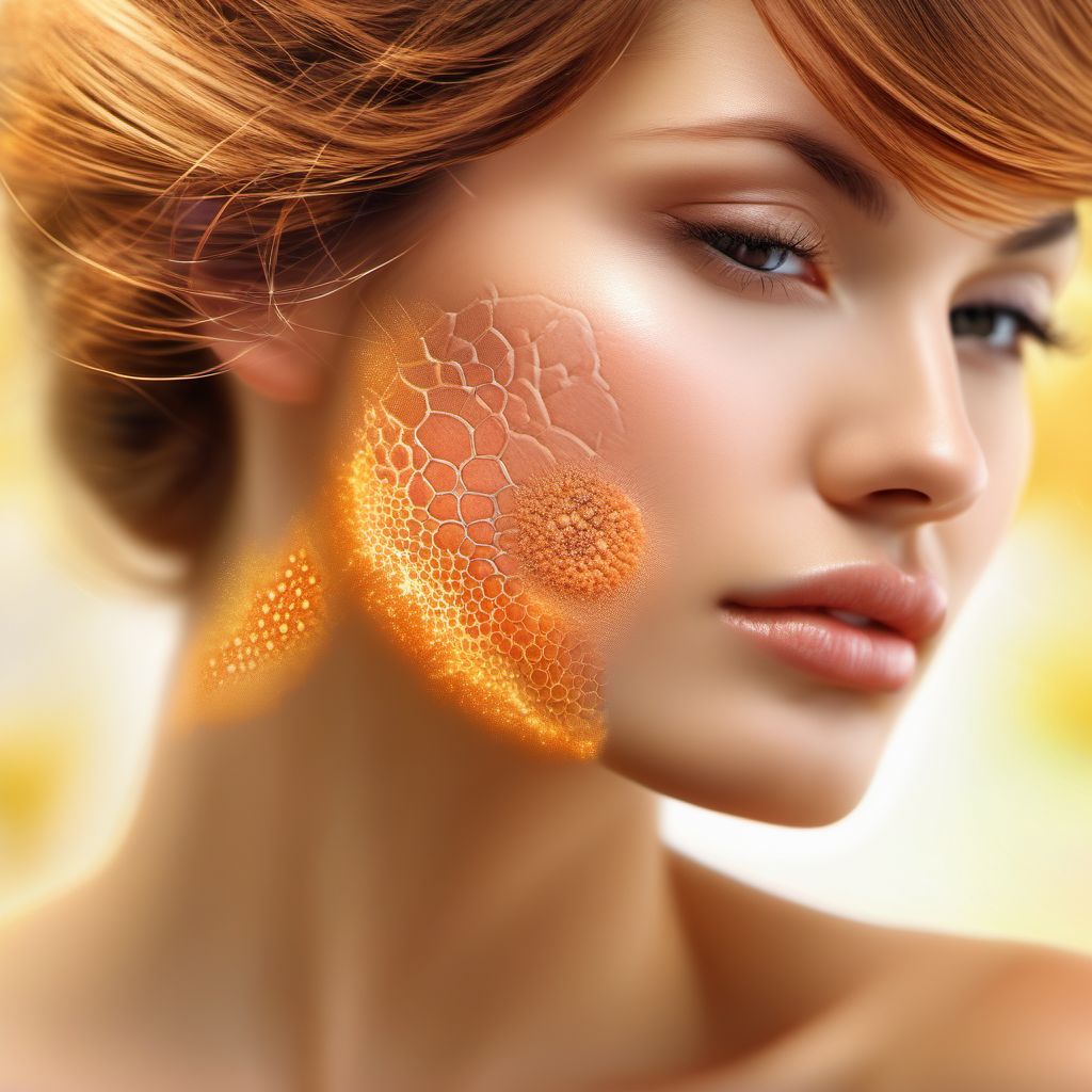 Exfoliative dermatitis digital illustration