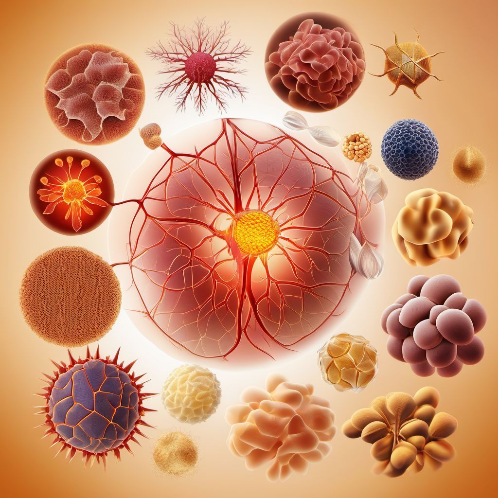 Other disorders of skin and subcutaneous tissue related to radiation digital illustration