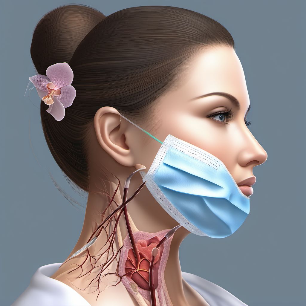 Intraoperative and postprocedural complications of skin and subcutaneous tissue digital illustration