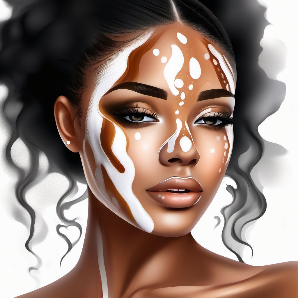 Vitiligo digital illustration