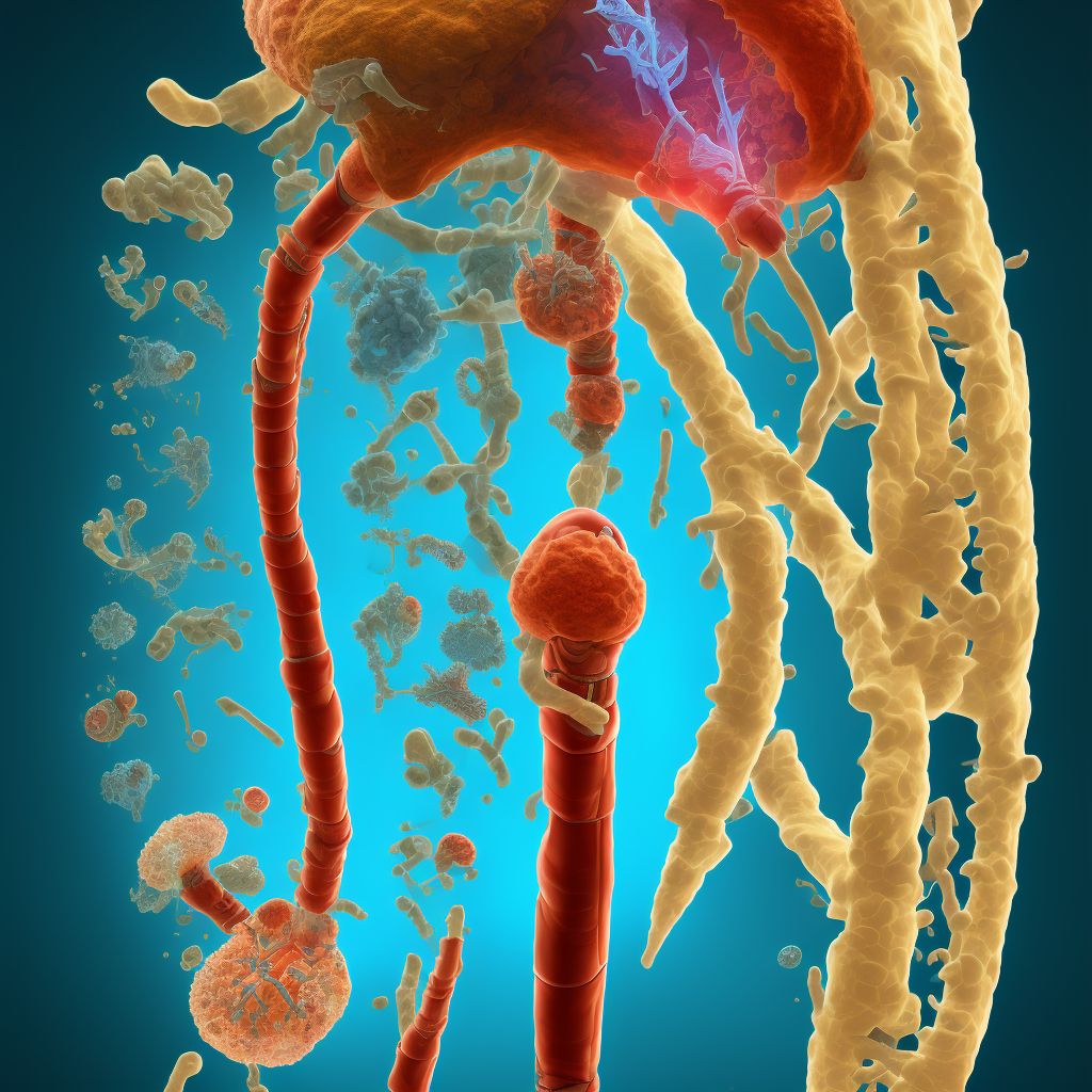 Unspecified acquired deformity of lower leg digital illustration