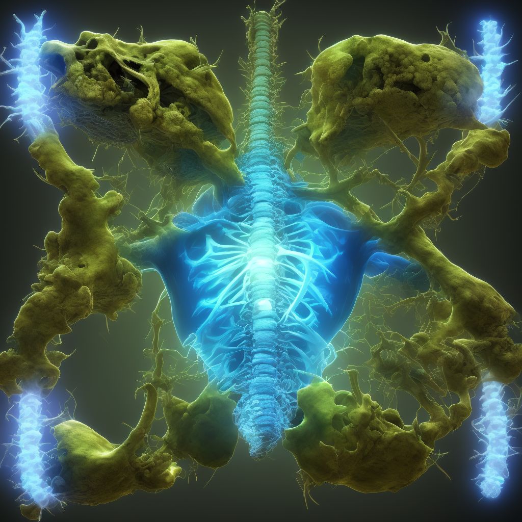 Collapsed vertebra, not elsewhere classified digital illustration