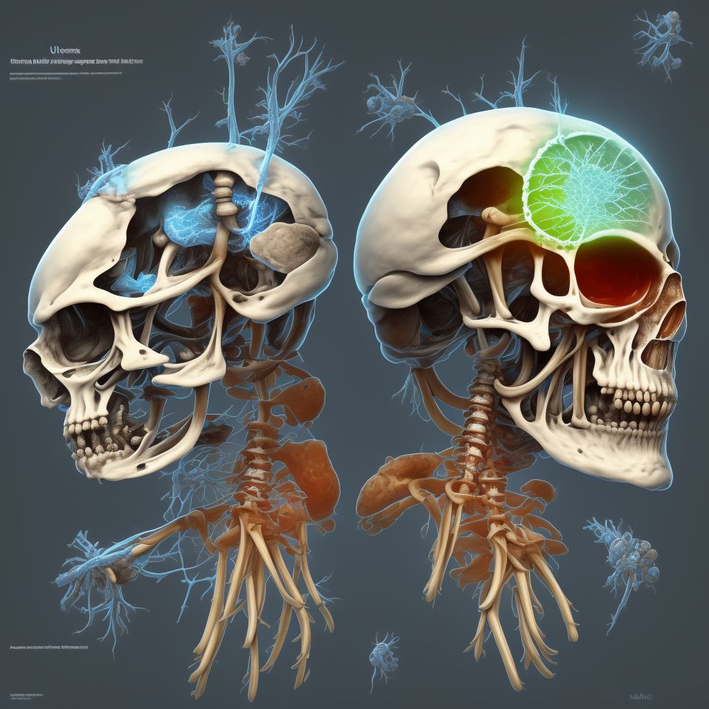 Stress fracture, ulna and radius digital illustration
