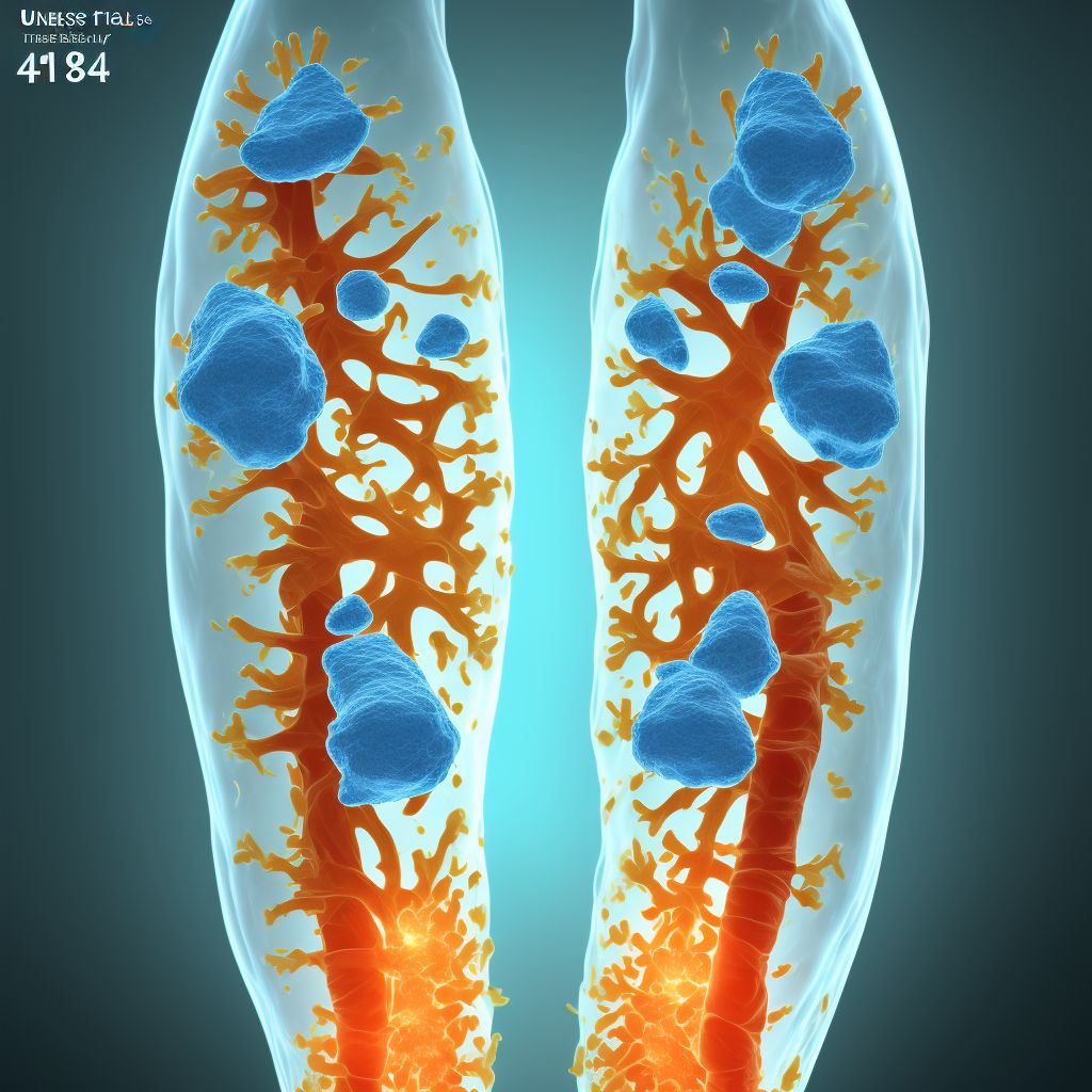 Stress fracture, unspecified tibia and fibula digital illustration