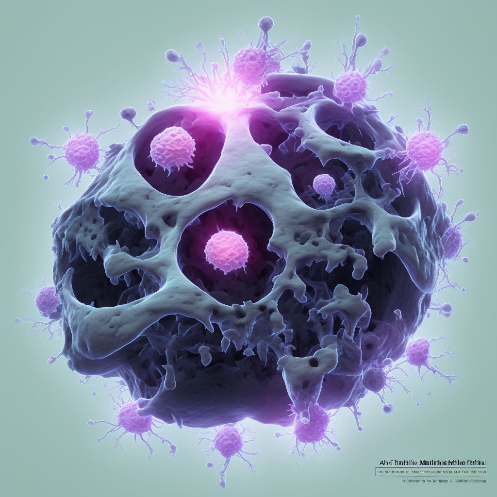 Chronic multifocal osteomyelitis, femur digital illustration