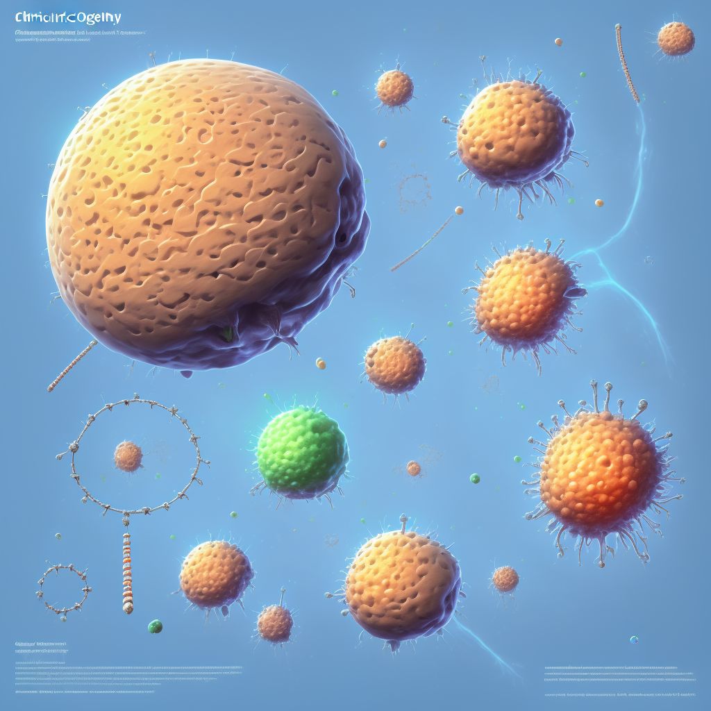 Other chronic hematogenous osteomyelitis, radius and ulna digital illustration