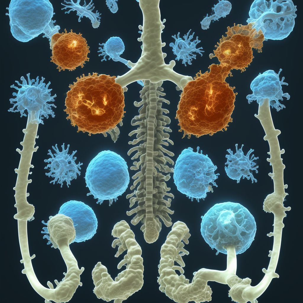 Other secondary osteonecrosis, pelvis and femur digital illustration