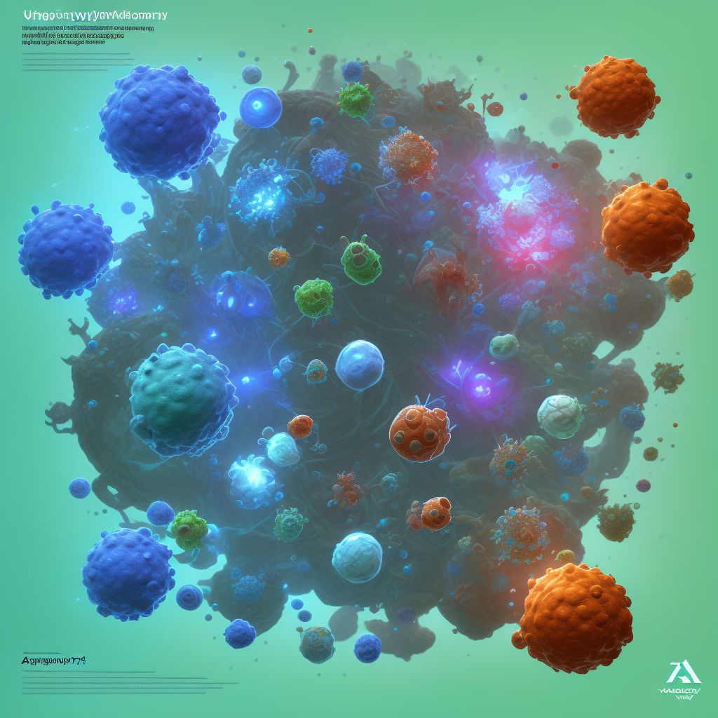 Algoneurodystrophy, multiple sites digital illustration