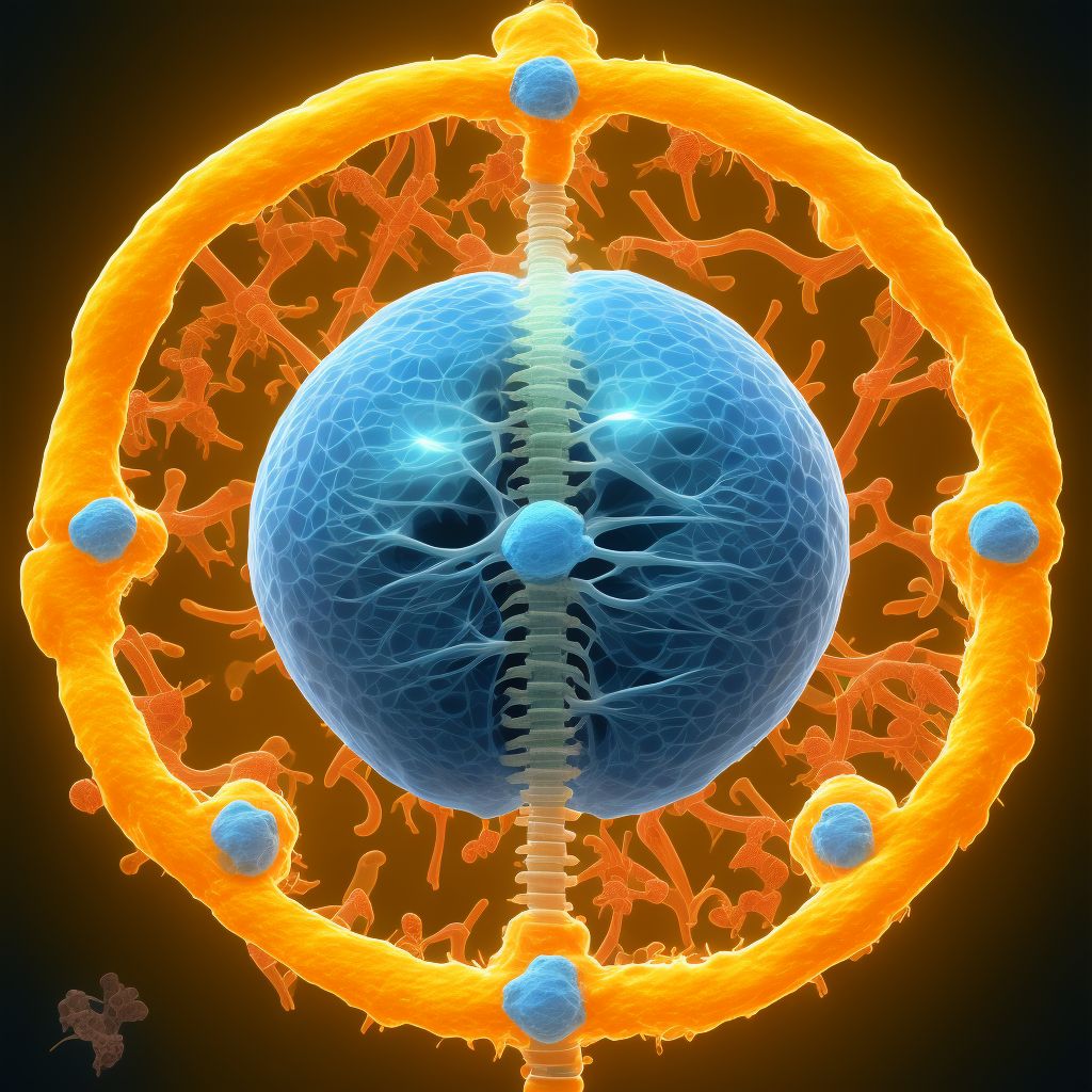 Osteopathy in diseases classified elsewhere, shoulder digital illustration