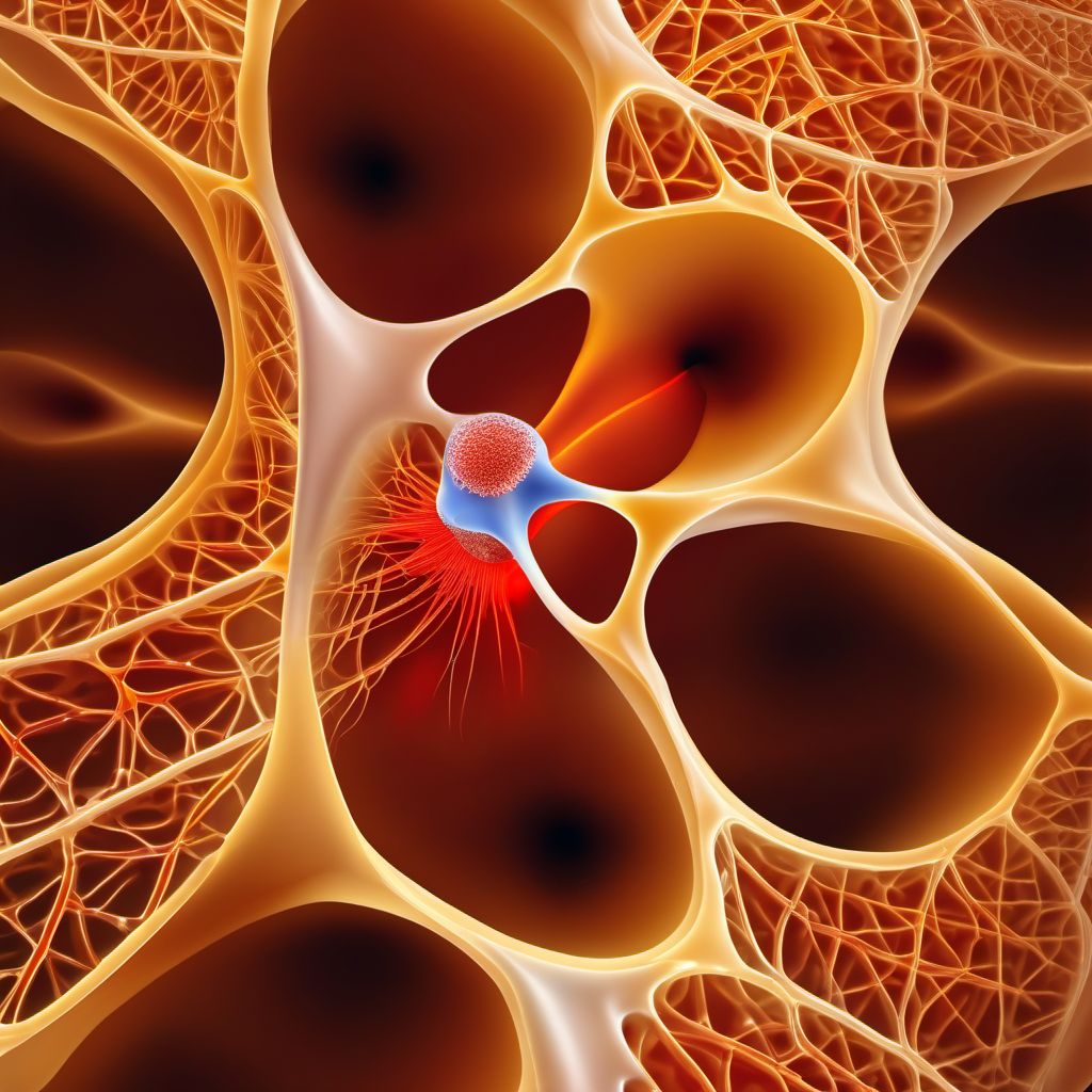 Juvenile osteochondrosis of patella digital illustration