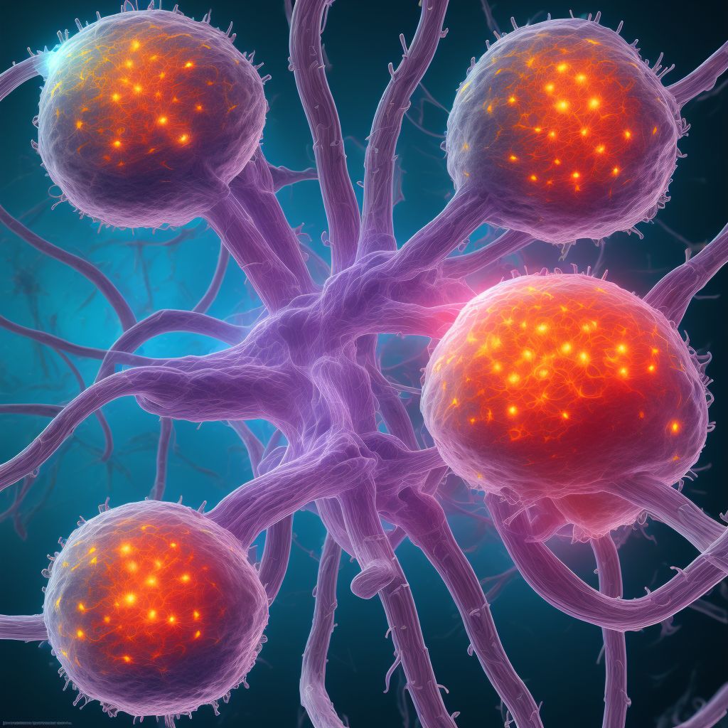 Subluxation stenosis of neural canal digital illustration