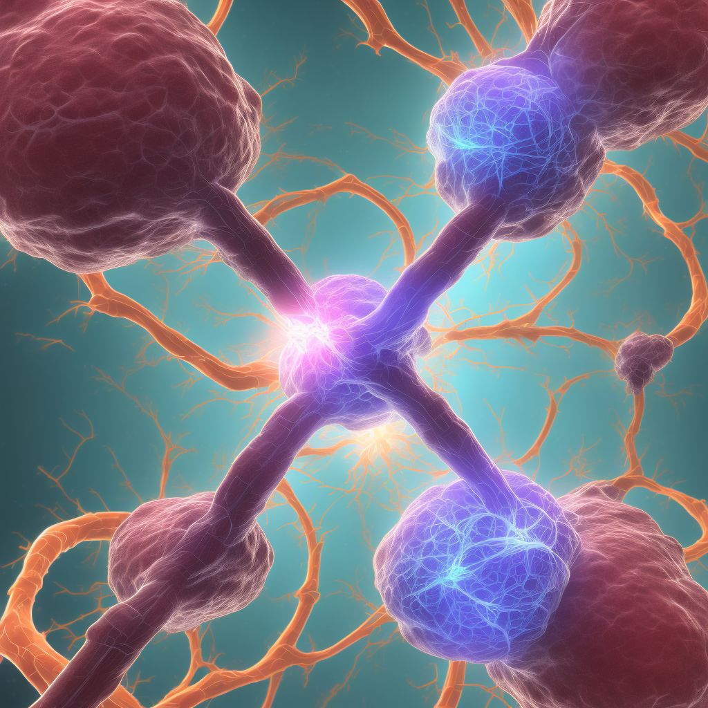 Osseous stenosis of neural canal digital illustration