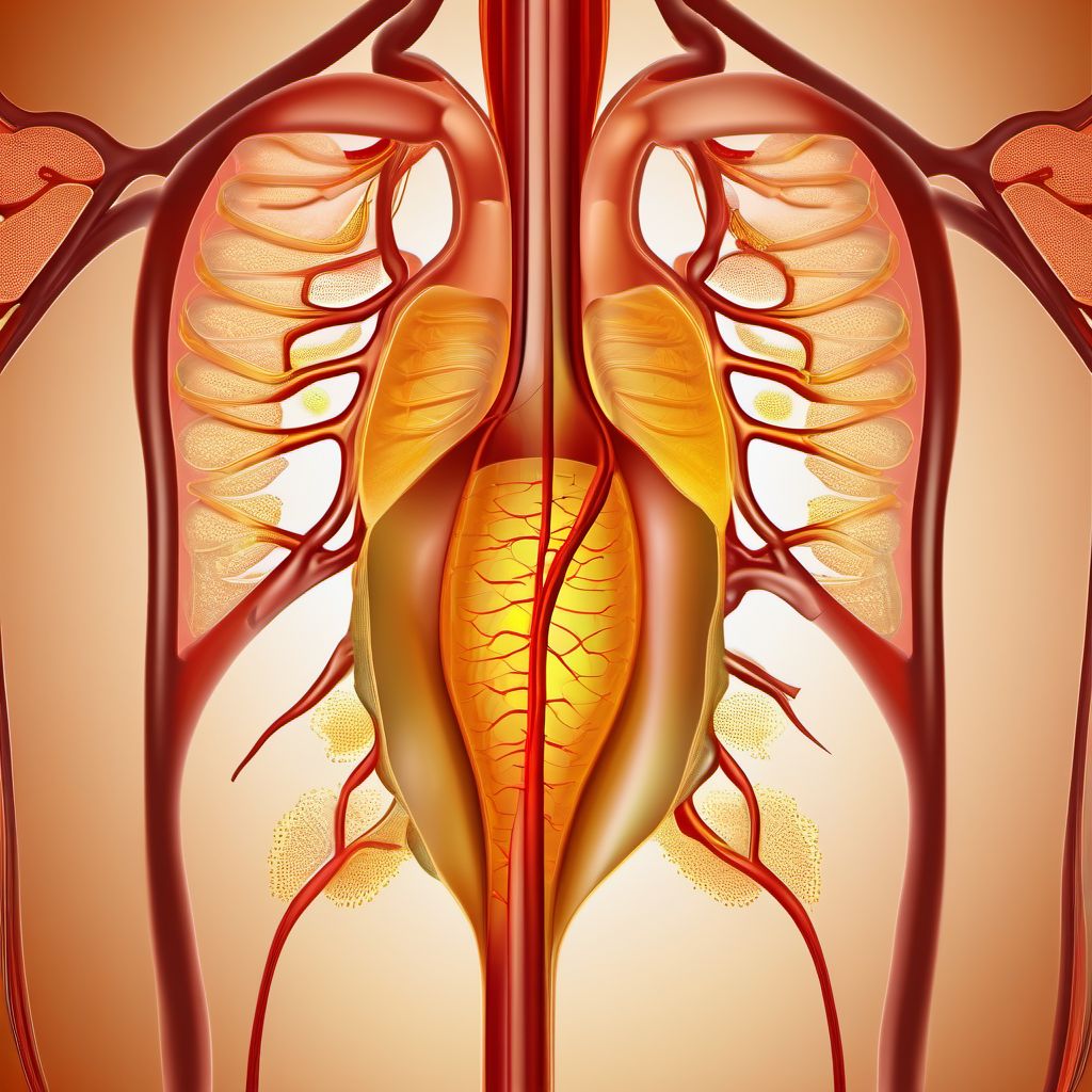 Bladder disorders in diseases classified elsewhere digital illustration