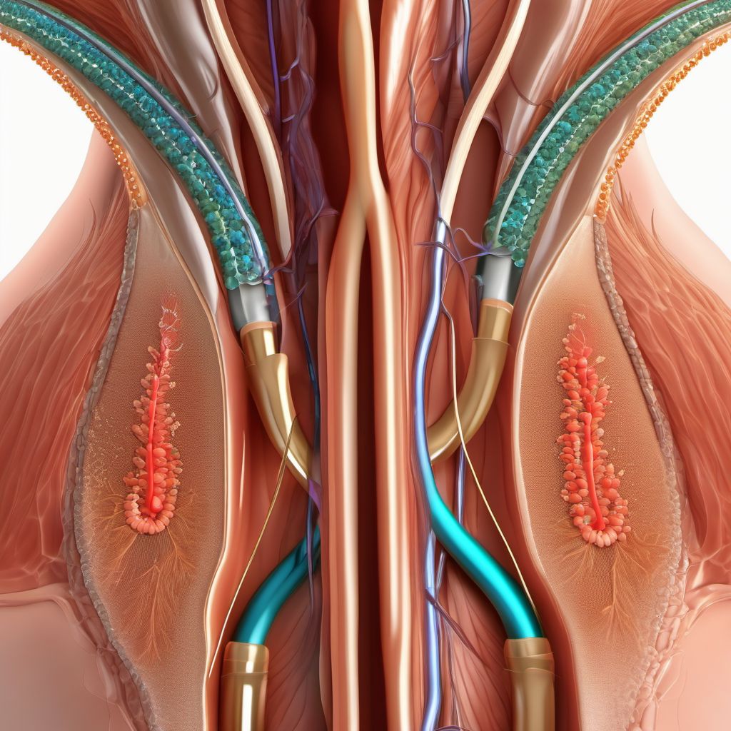 Urethritis and urethral syndrome digital illustration