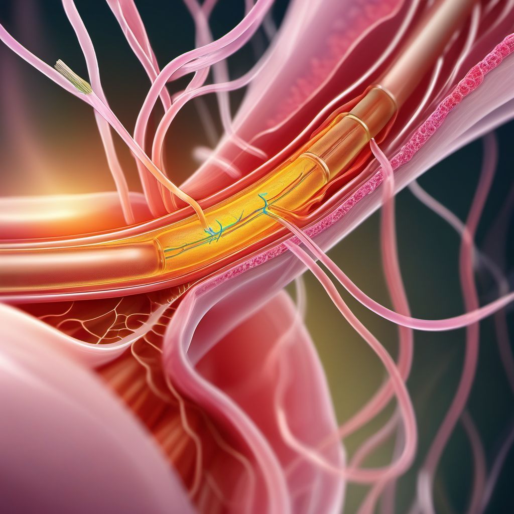 Postinfective urethral stricture, not elsewhere classified digital illustration