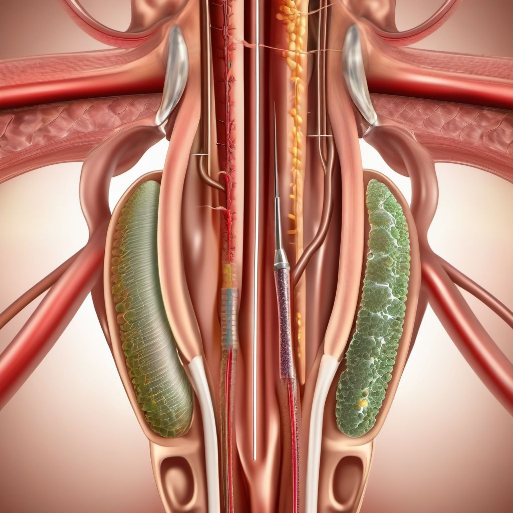 Urethral disorders in diseases classified elsewhere digital illustration