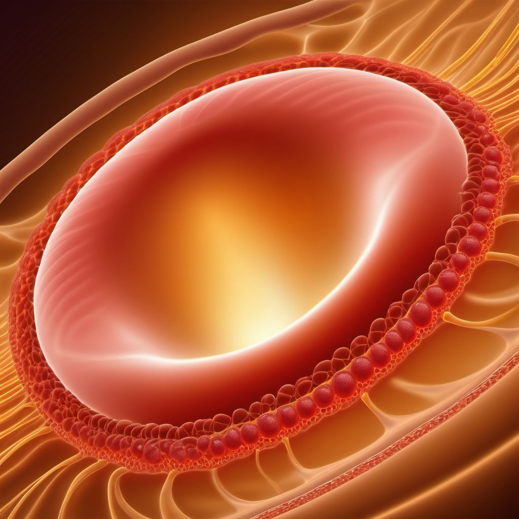 Spermatocele of epididymis digital illustration