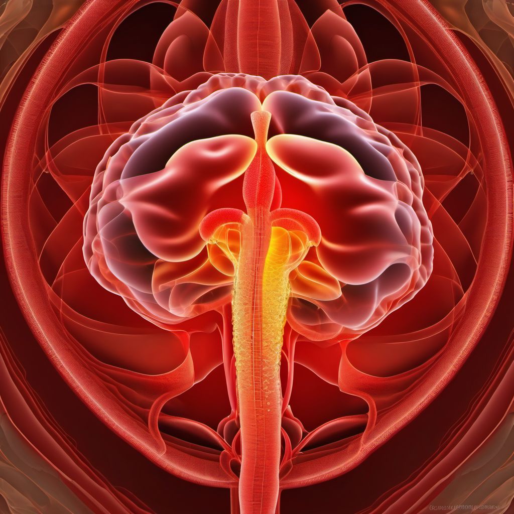 Torsion of testis digital illustration