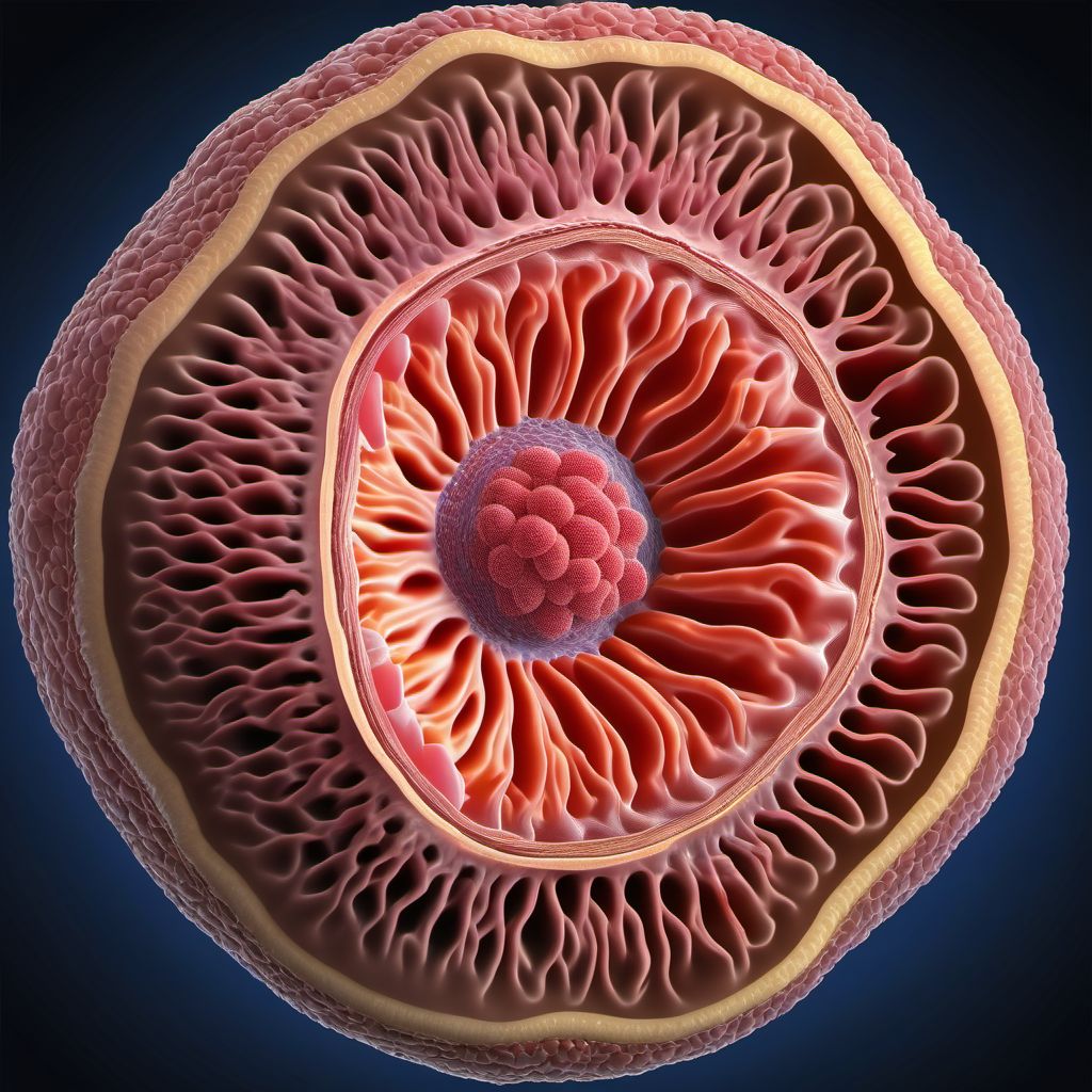 Benign cyst of testis digital illustration