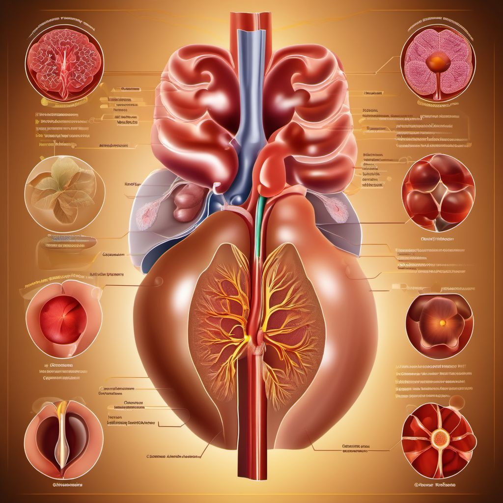 Other specified disorders of the male genital organs digital illustration