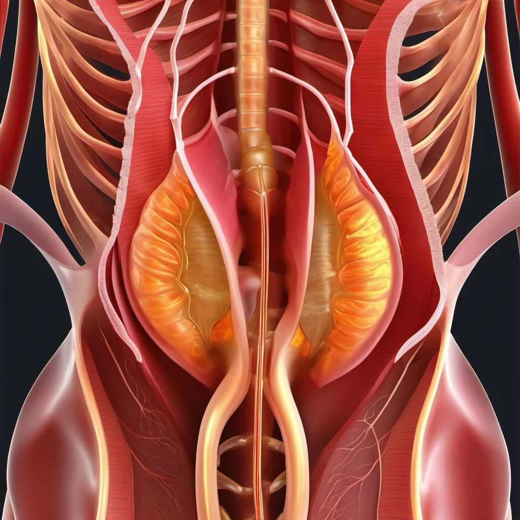 Fistulae involving female genital tract digital illustration