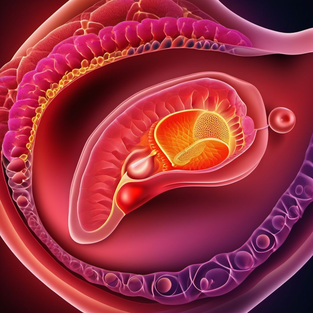 Other noninflammatory disorders of ovary, fallopian tube and broad ligament digital illustration