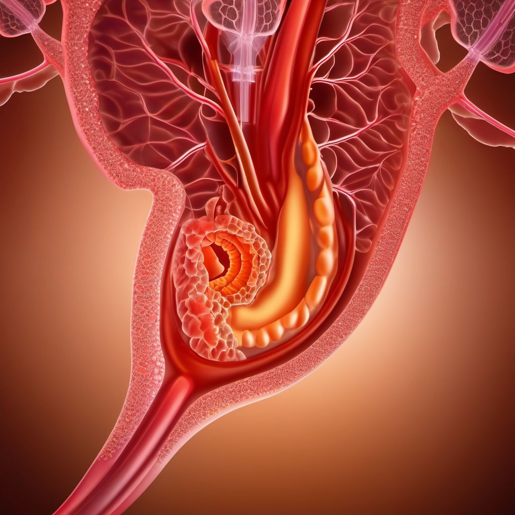 Intrauterine synechiae digital illustration