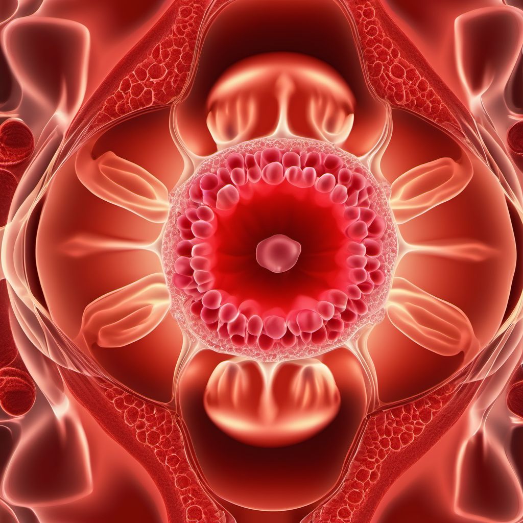 Dysplasia of cervix uteri digital illustration