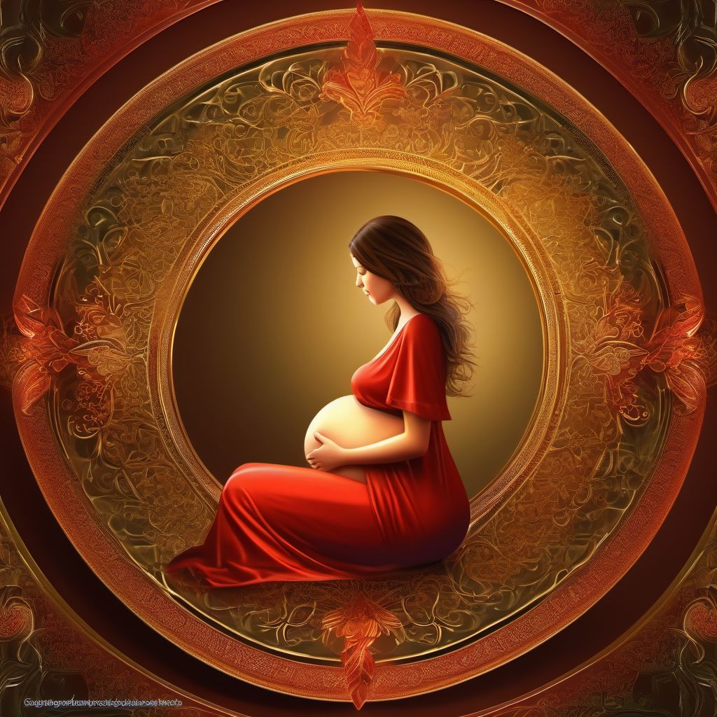 Supervision of high risk pregnancy due to social problems digital illustration