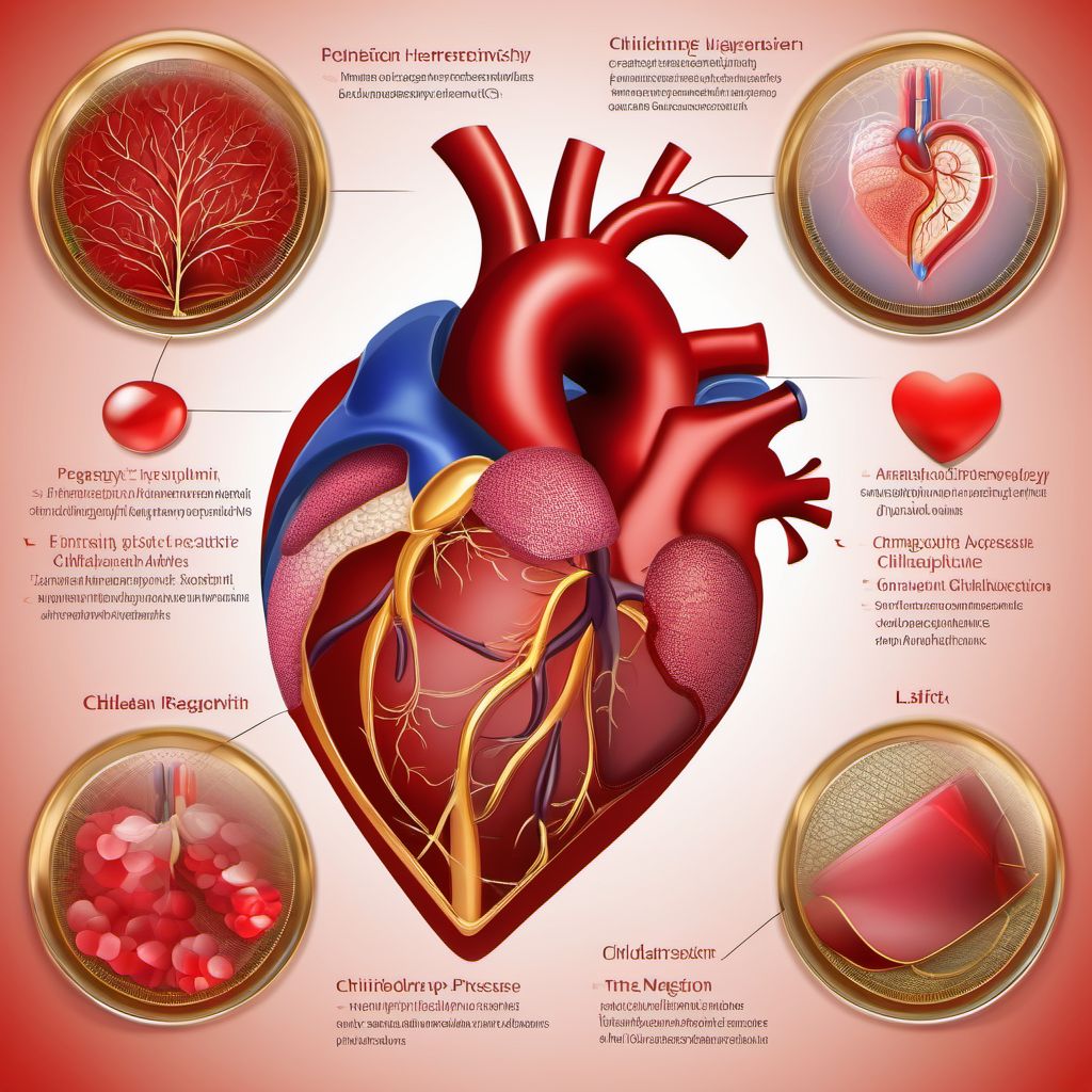 Pre-existing hypertensive heart disease complicating pregnancy, childbirth and the puerperium digital illustration