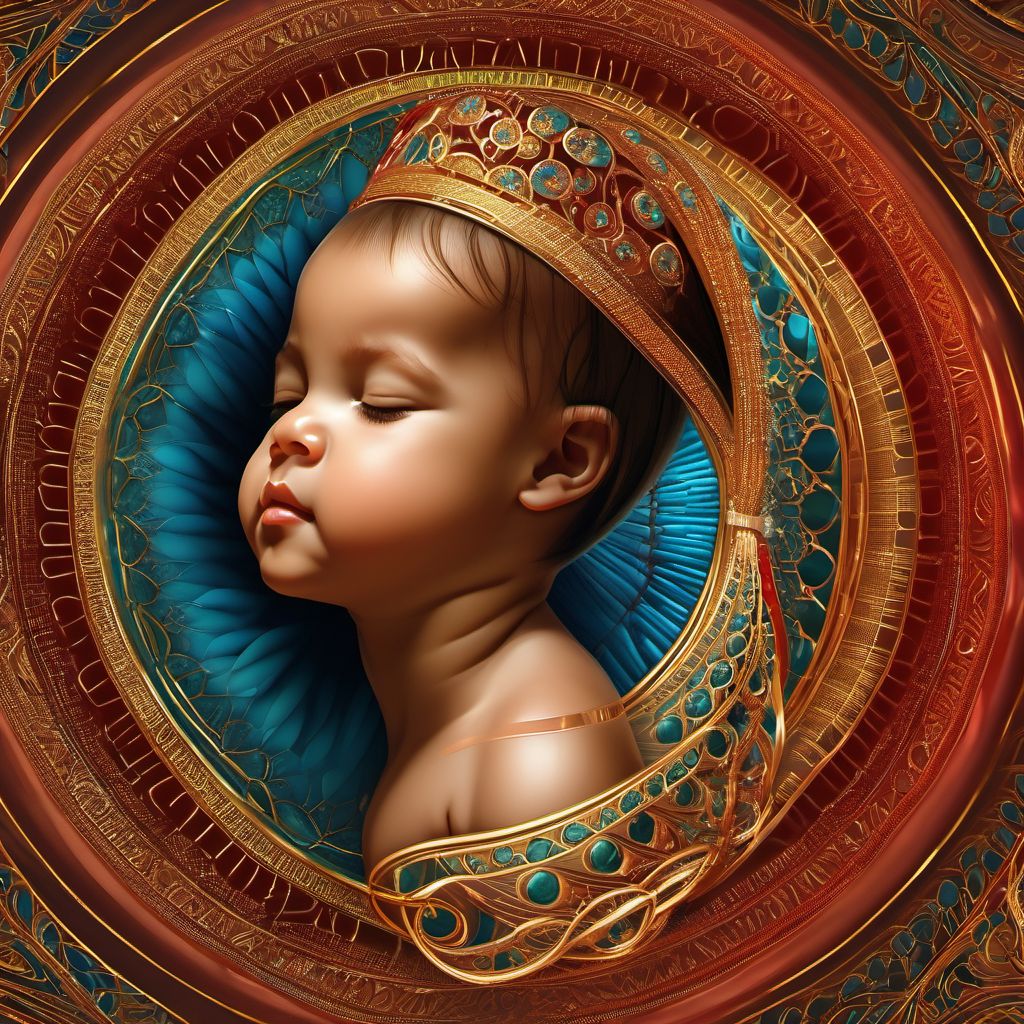 Unspecified maternal hypertension digital illustration