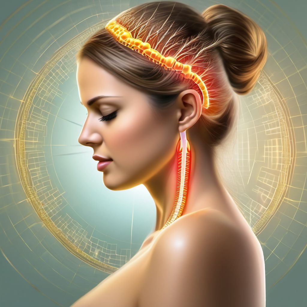 Spinal and epidural anesthesia induced headache during pregnancy digital illustration