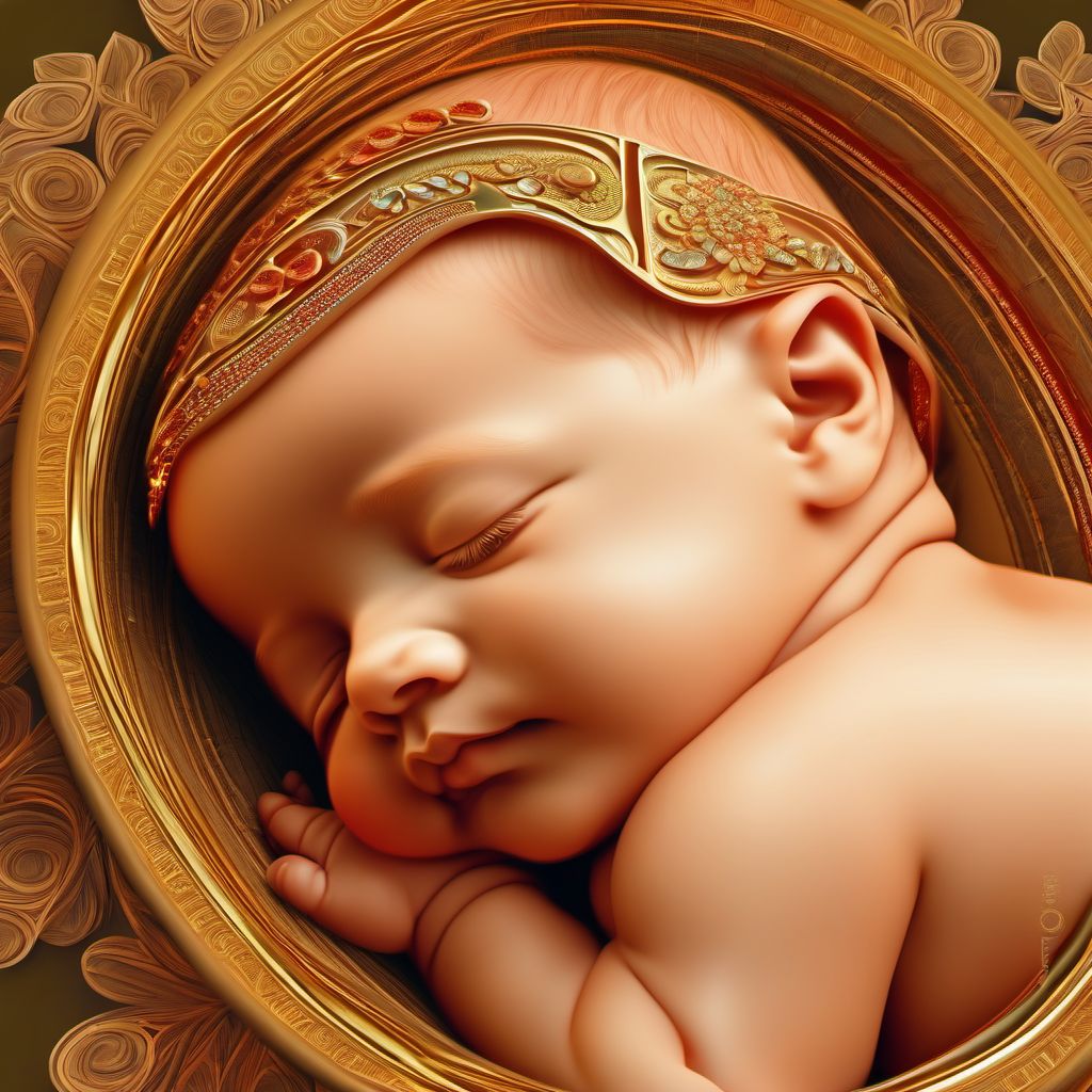 Papyraceous fetus digital illustration