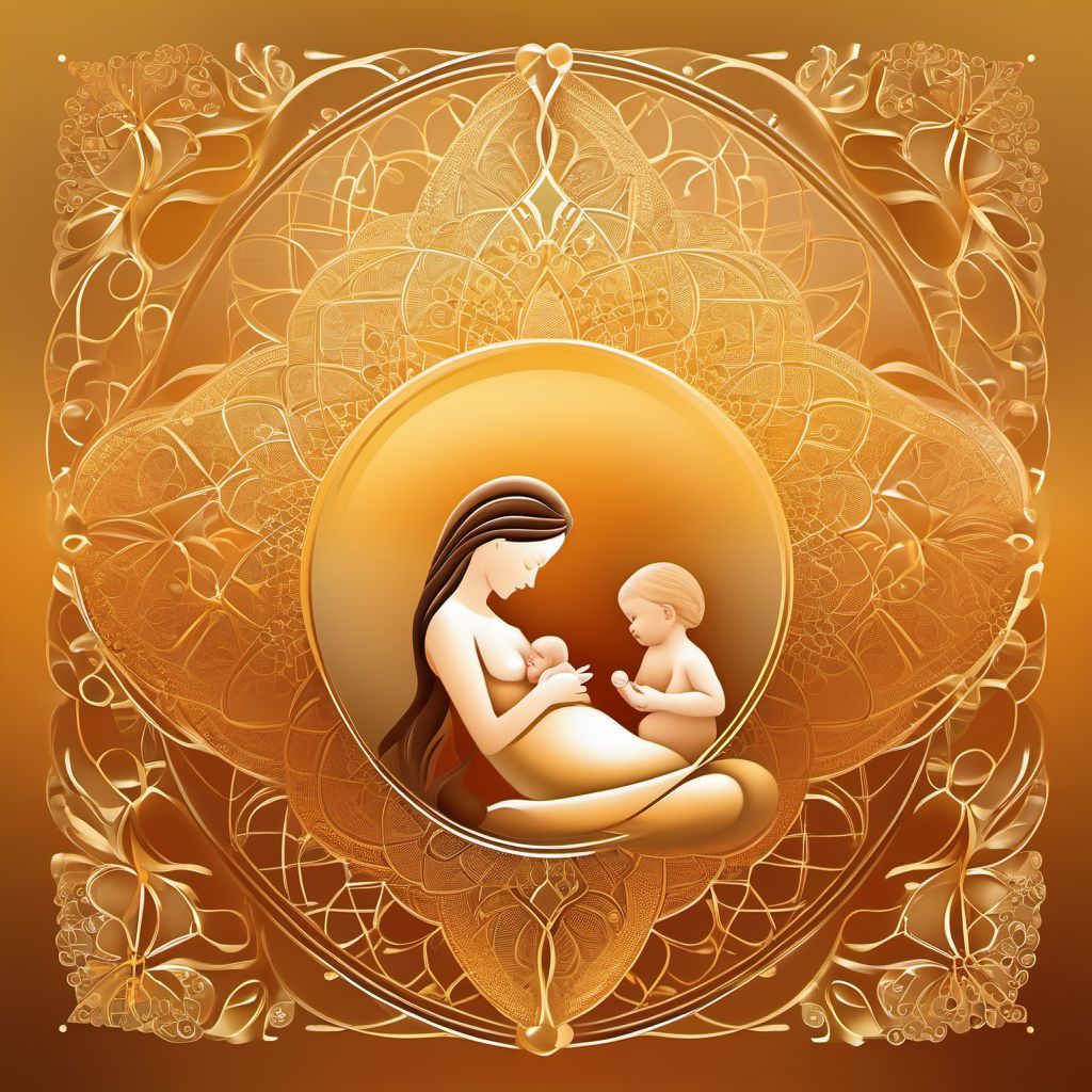 Maternal care for other isoimmunization, second trimester digital illustration