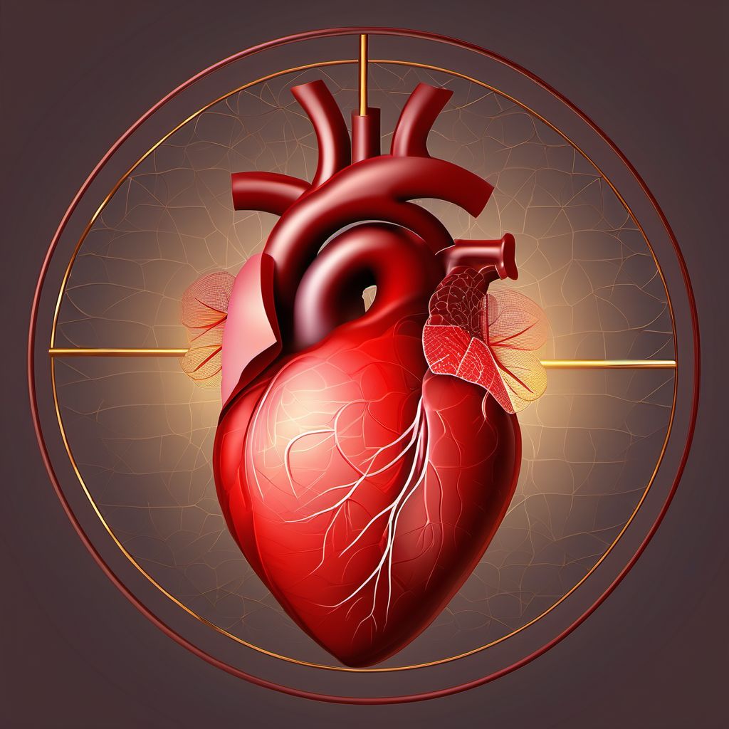 Maternal care for abnormalities of the fetal heart rate or rhythm digital illustration