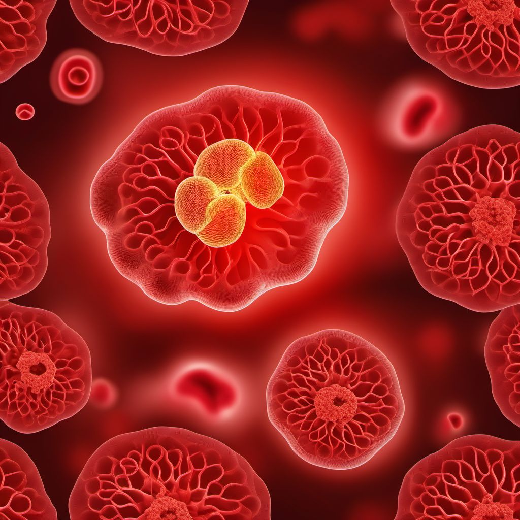 Premature separation of placenta with other coagulation defect digital illustration