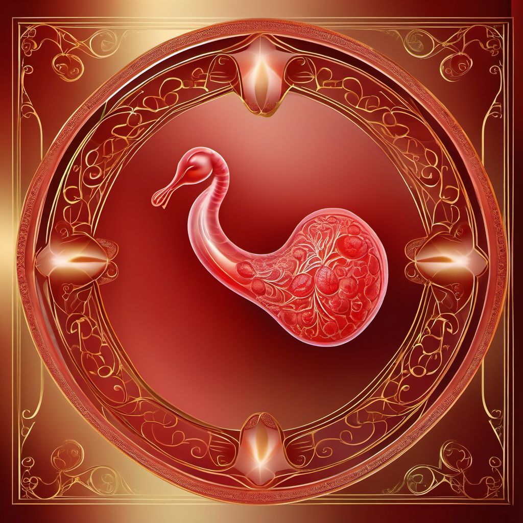 Other premature separation of placenta digital illustration