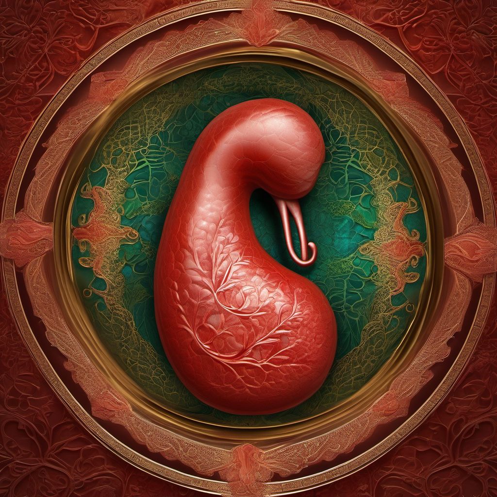 Other premature separation of placenta digital illustration