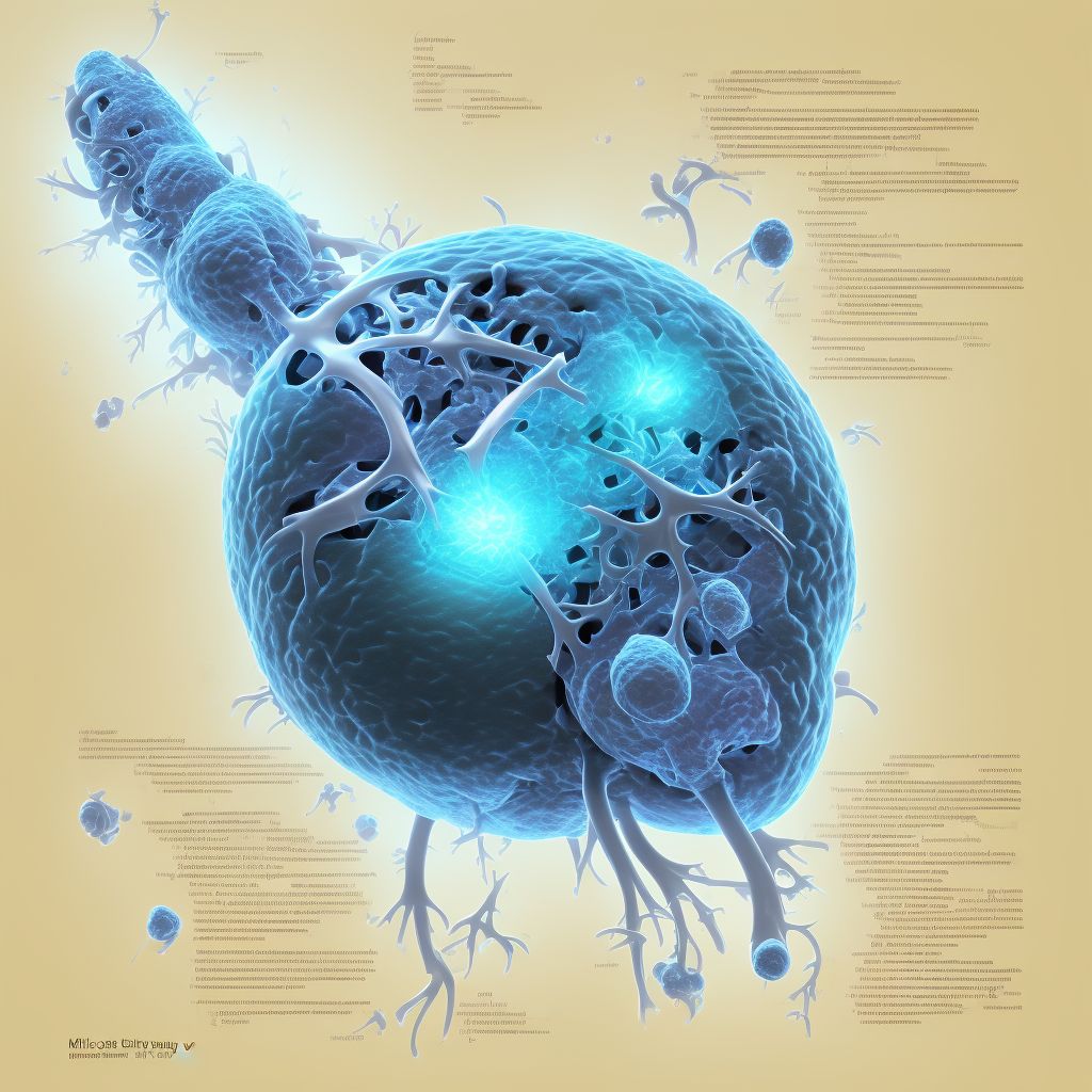 Obstetric damage to pelvic joints and ligaments digital illustration