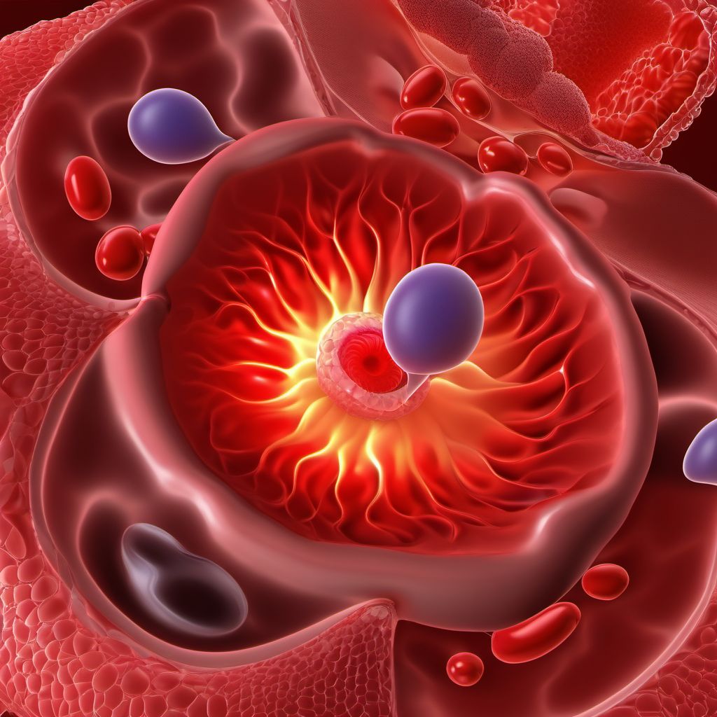 Thromboembolism in the puerperium digital illustration