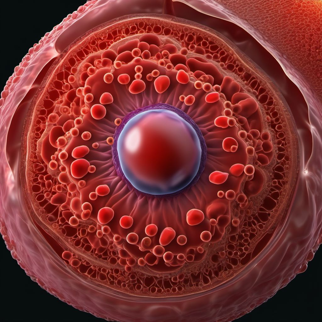 Gonorrhea complicating the puerperium digital illustration