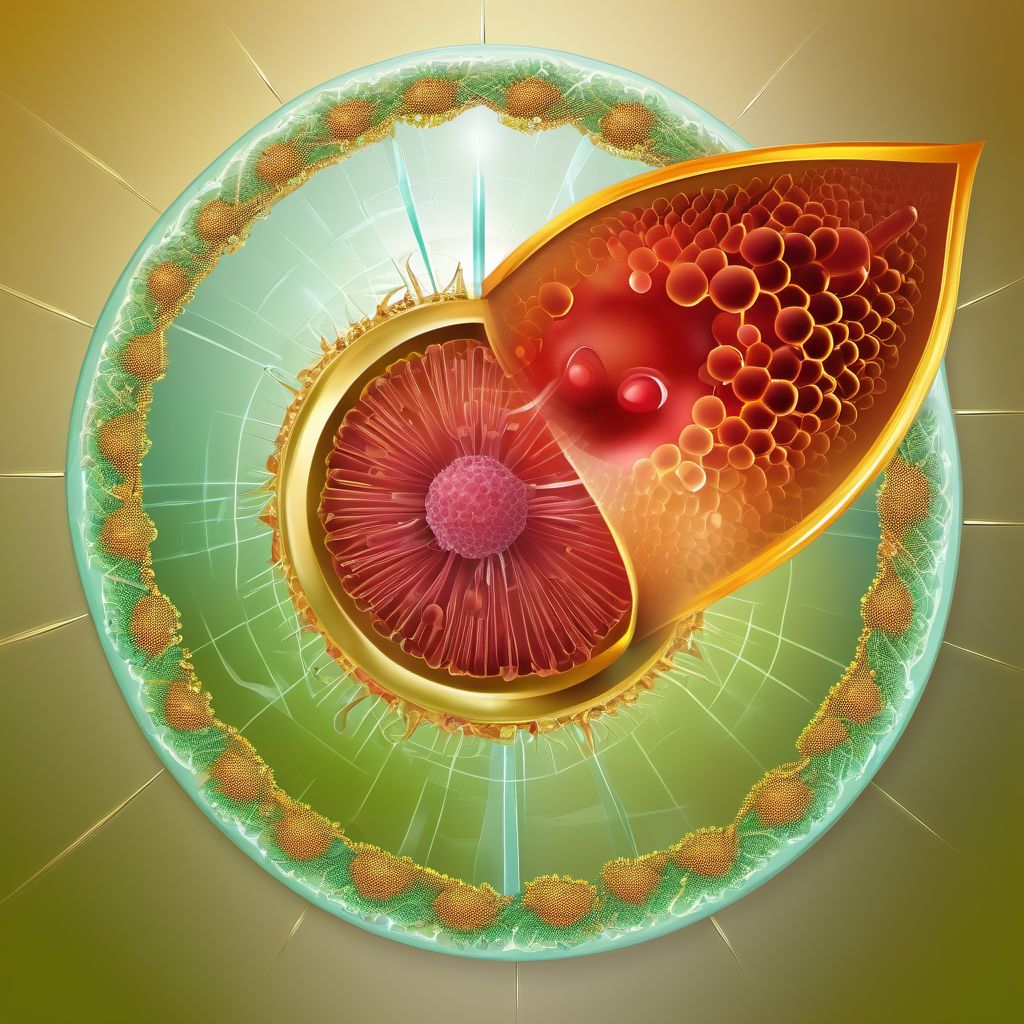 Viral hepatitis complicating pregnancy digital illustration